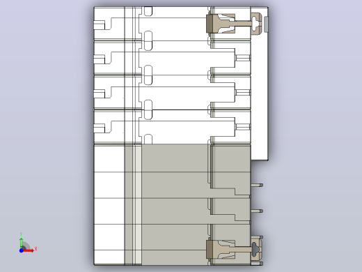 NB5LE-63FB 4P剩余电流动作断路器三维模型202409前视缩略图