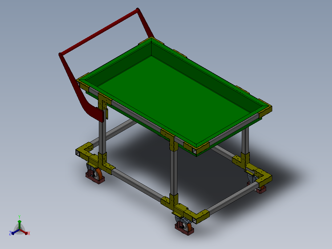 手推车-11正等轴测图