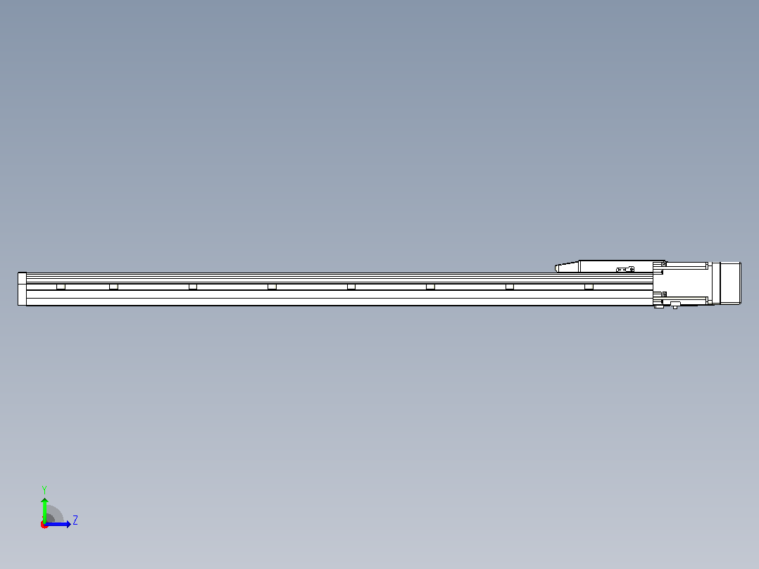 滚珠丝杠直线轴内置导轨TPA-GCR-170-2510C-L1000-MR-M75-N3左视图