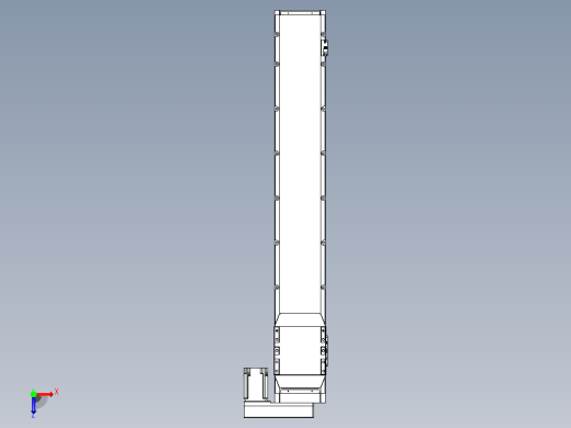 滚珠丝杠直线轴内置导轨TPA-GCR-170-2510C-L1000-MR-M75-N3俯视缩略图