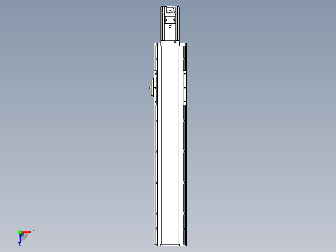 日规模组半封闭丝杆TPA-HNR-105D-1610C-L400-M-C-P20-N3俯视图