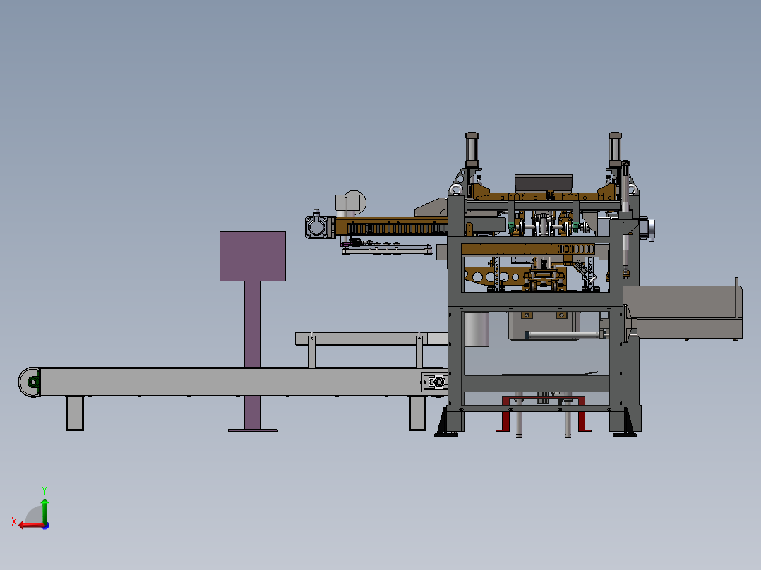 全自动大米套袋包装缝口机sw16可编辑后视图