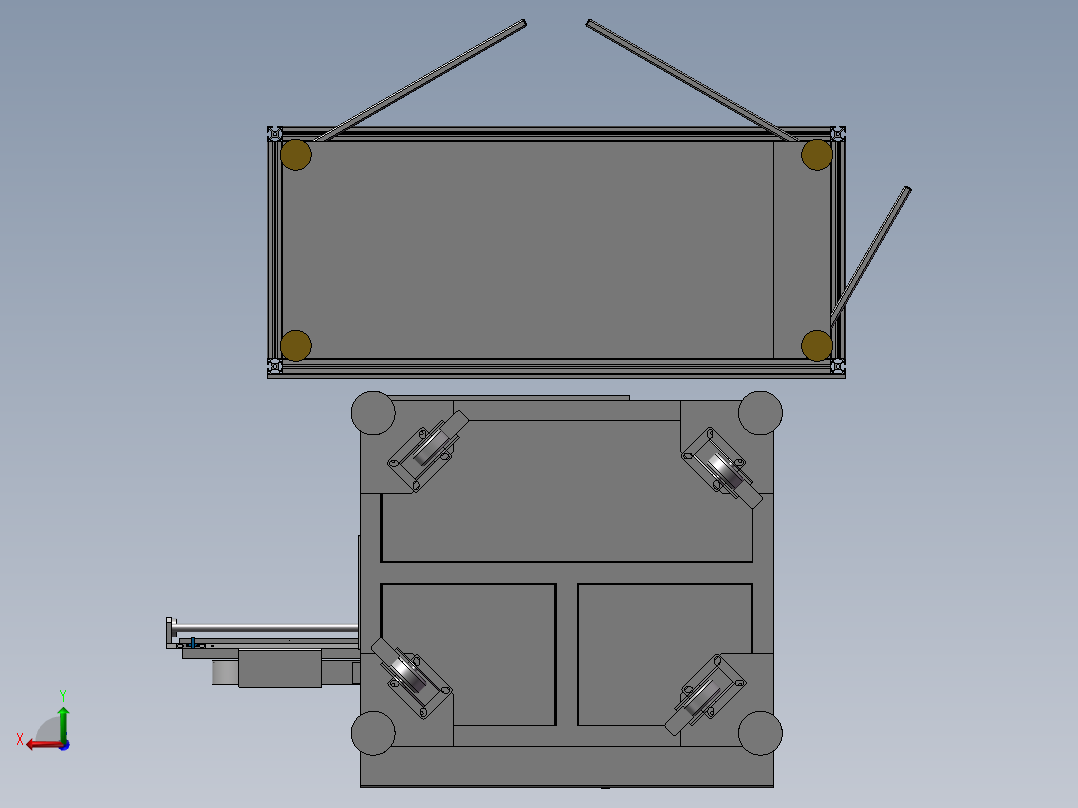 6轴 锁螺丝机后视图