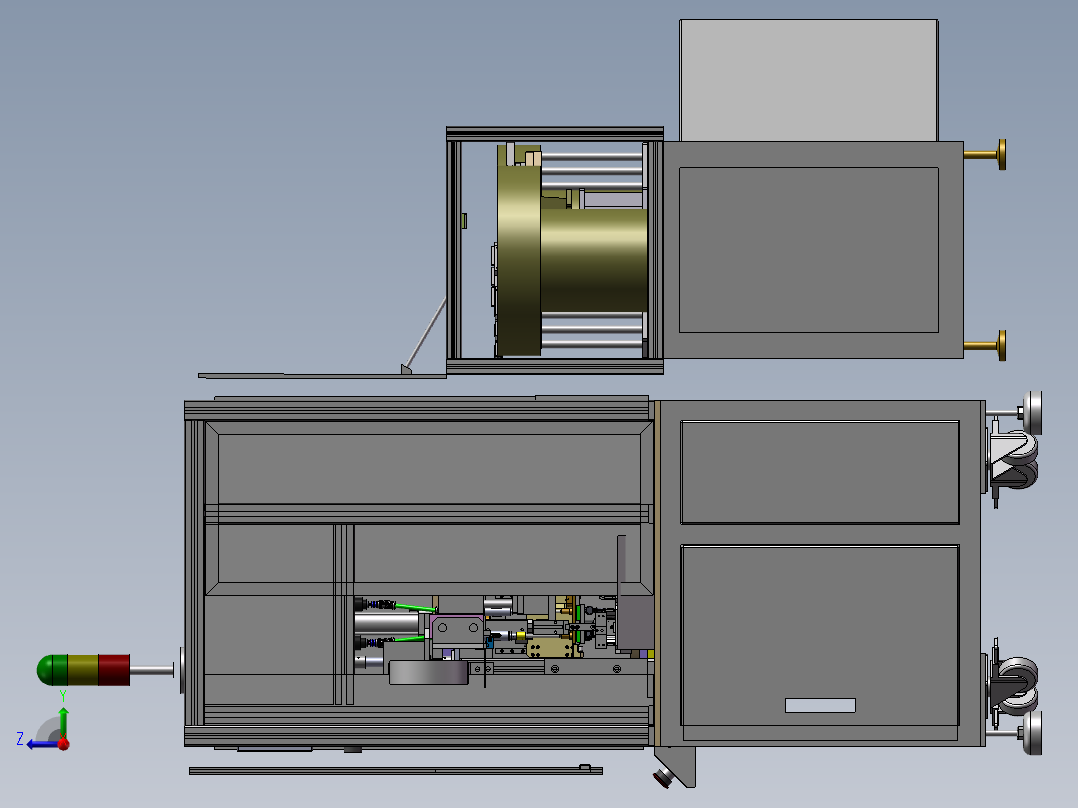6轴 锁螺丝机右视图