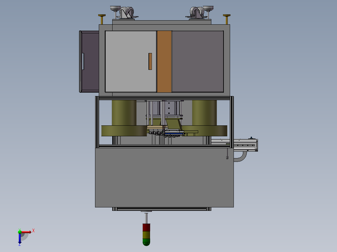 6轴 锁螺丝机俯视图
