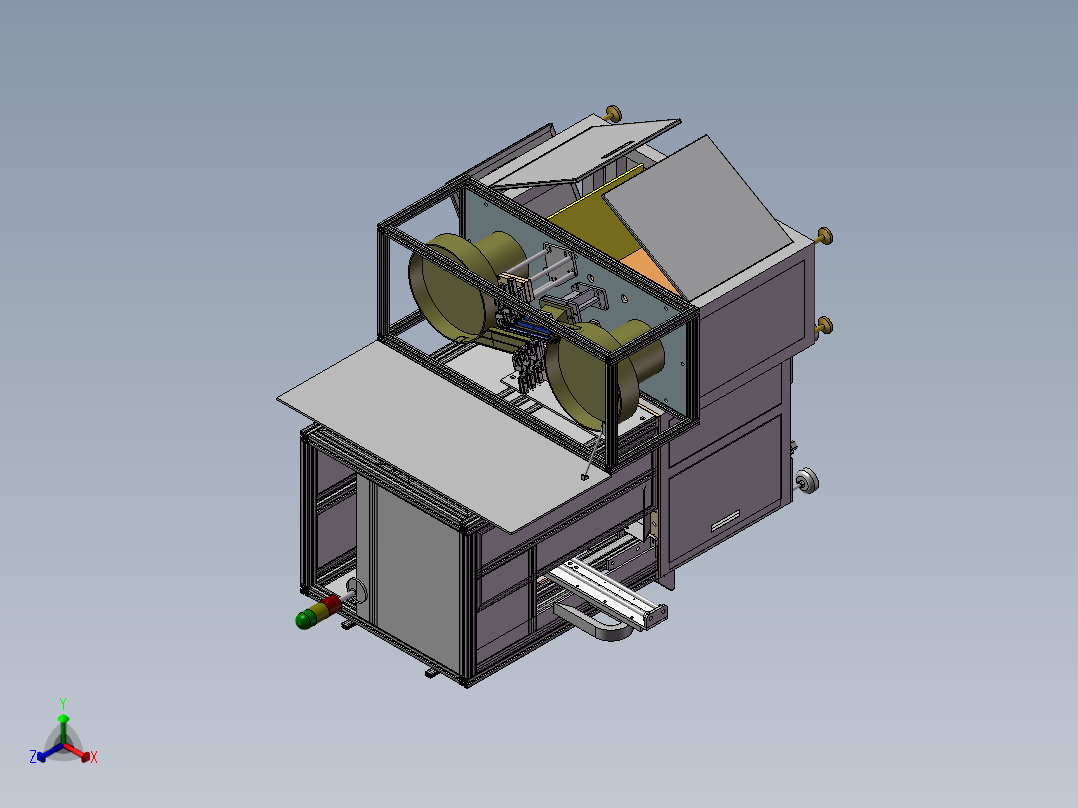 6轴 锁螺丝机正等轴测图