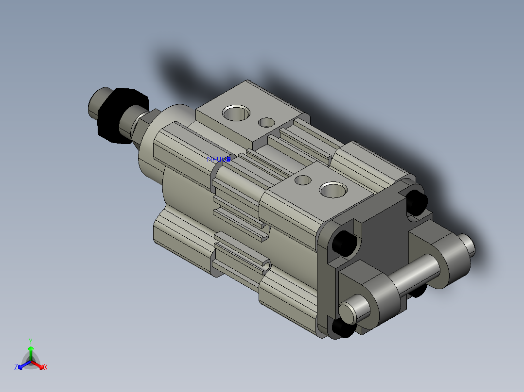 气缸正等轴测图