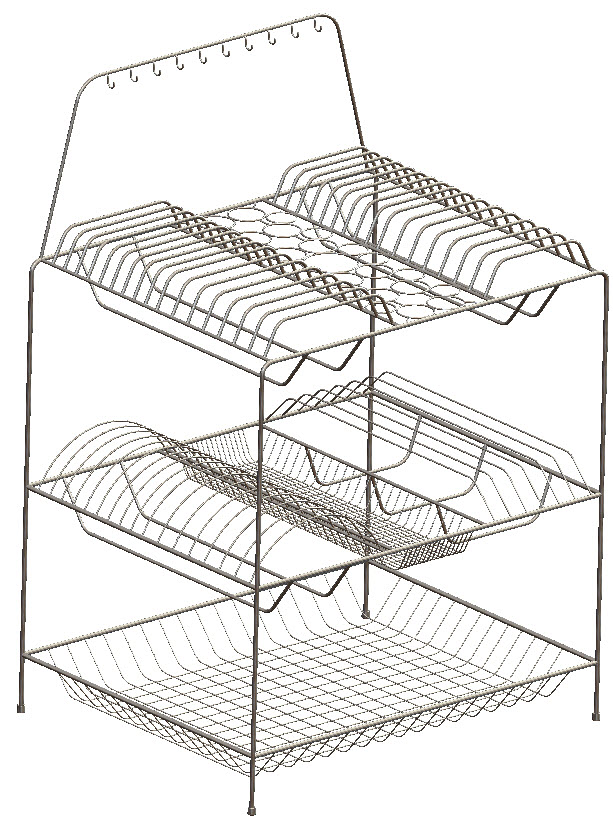 不锈钢厨房架14