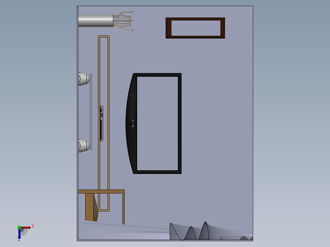 solidworks 室内设计俯视图
