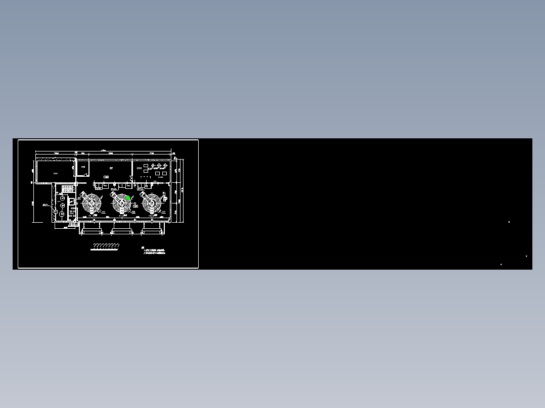 某水轮机层平面布置cad图纸水利cad图素材