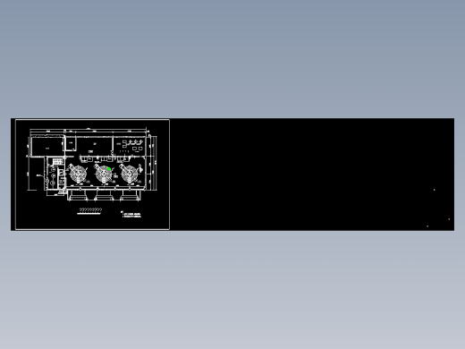 某水轮机层平面布置cad图纸水利cad图素材