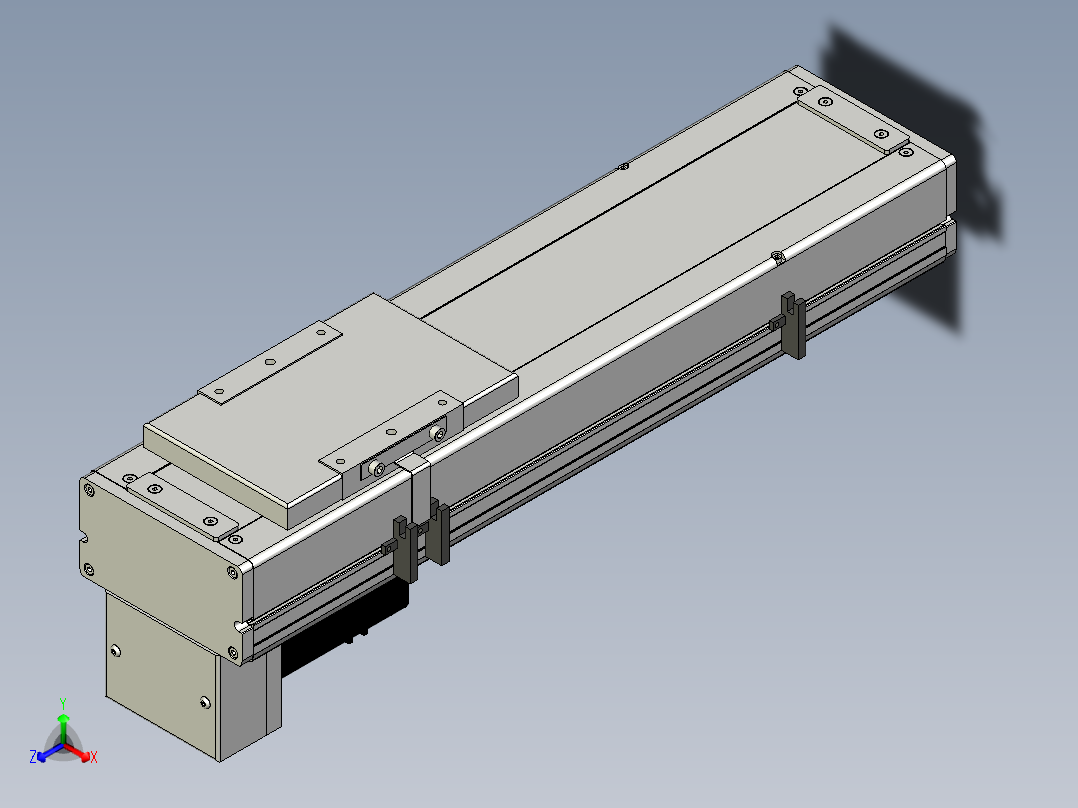Toyo东佑达直线模组-ECH14-300-BM-400W主视图