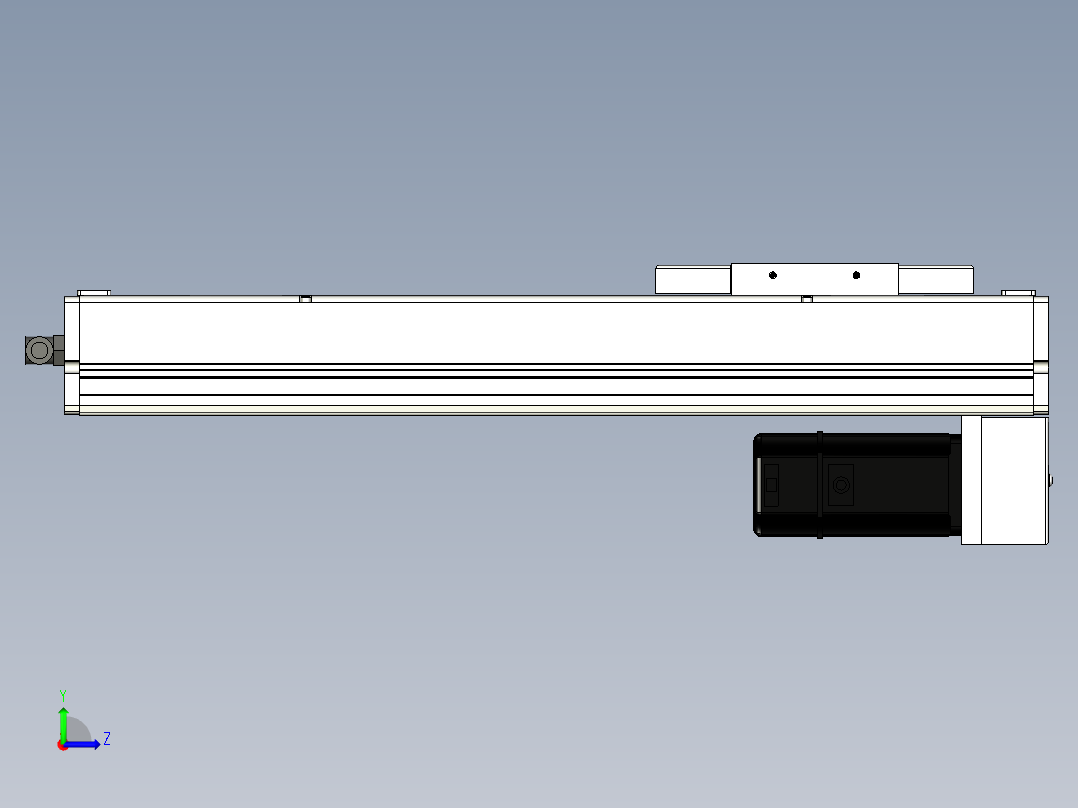 Toyo东佑达直线模组-ECH14-300-BM-400W左视图