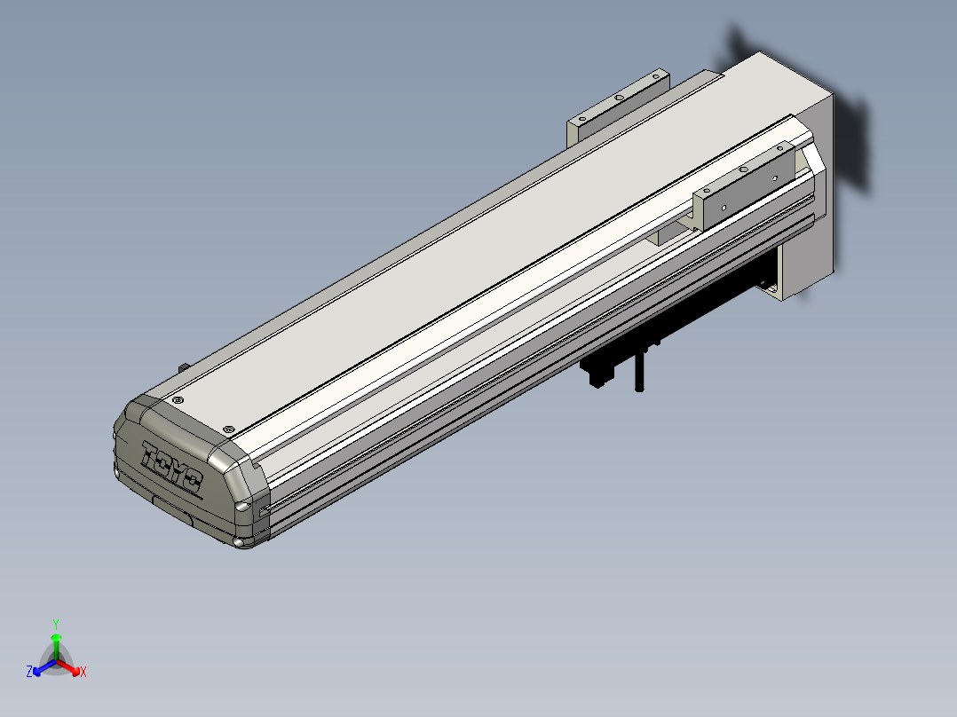 Toyo东佑达直线模组-ETH13-400-BM-400W+煞車正等轴测图