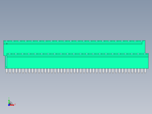 DEGSON 2EDG 系列 5.08mm 可插拔接线端子组-2EDGVT-5.08-44P-14-00AH前视缩略图