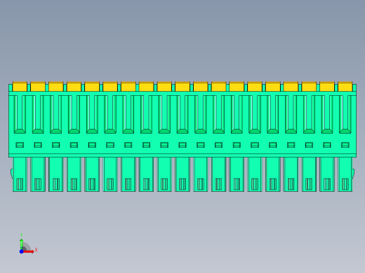 DEGSON 15EDG 系列 3.5mm 插拔式接线端子 FullPack-15EDGKD-3.5-19P-14-00AH前视缩略图