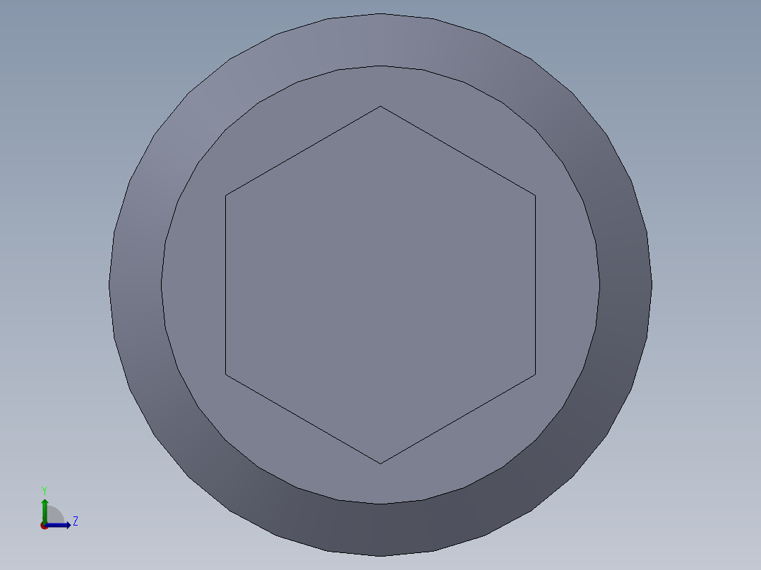 粗螺纹 SHCS 螺钉-SHCS 8-32.x0.75左视图