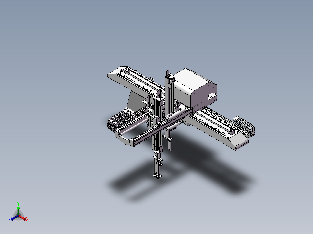 伺服注塑机械手 3D模型正等轴测图