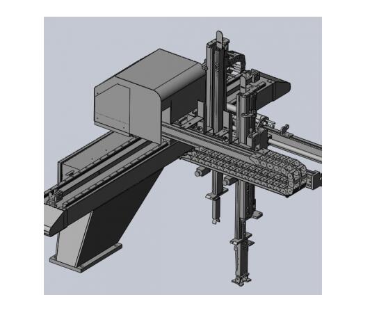 伺服注塑机械手 3D模型