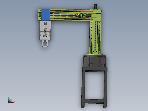 双工位机床上下料机械手设计 【含三维SolidWorks】