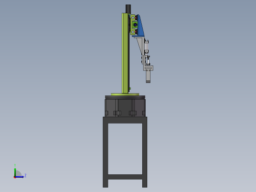 双工位机床上下料机械手设计 【含三维SolidWorks】左视缩略图