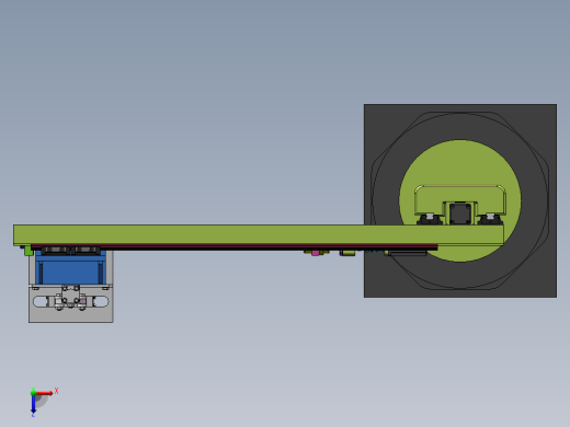双工位机床上下料机械手设计 【含三维SolidWorks】俯视缩略图