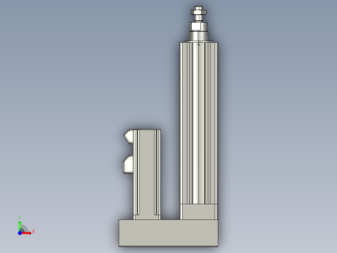 12VZ电动缸-VZ5-S100-BD前视图