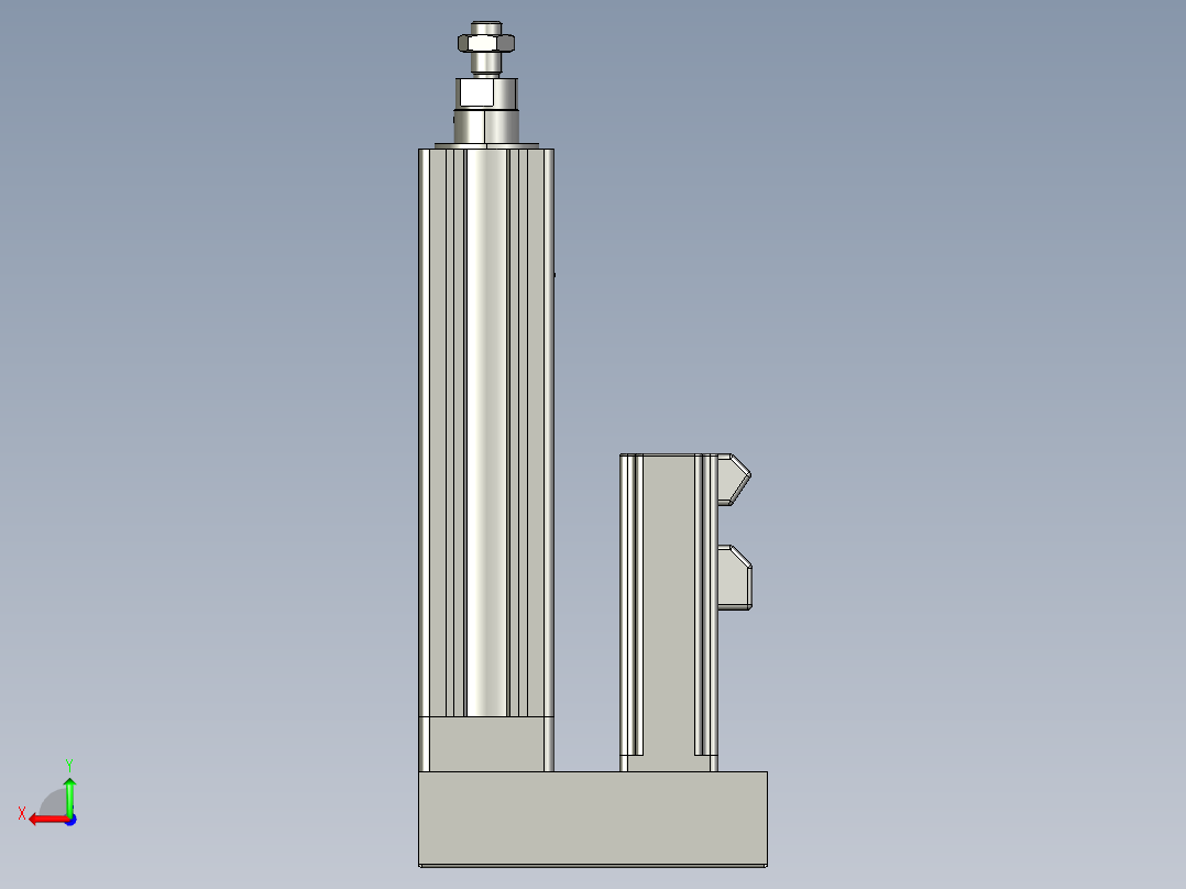 12VZ电动缸-VZ5-S100-BD后视图