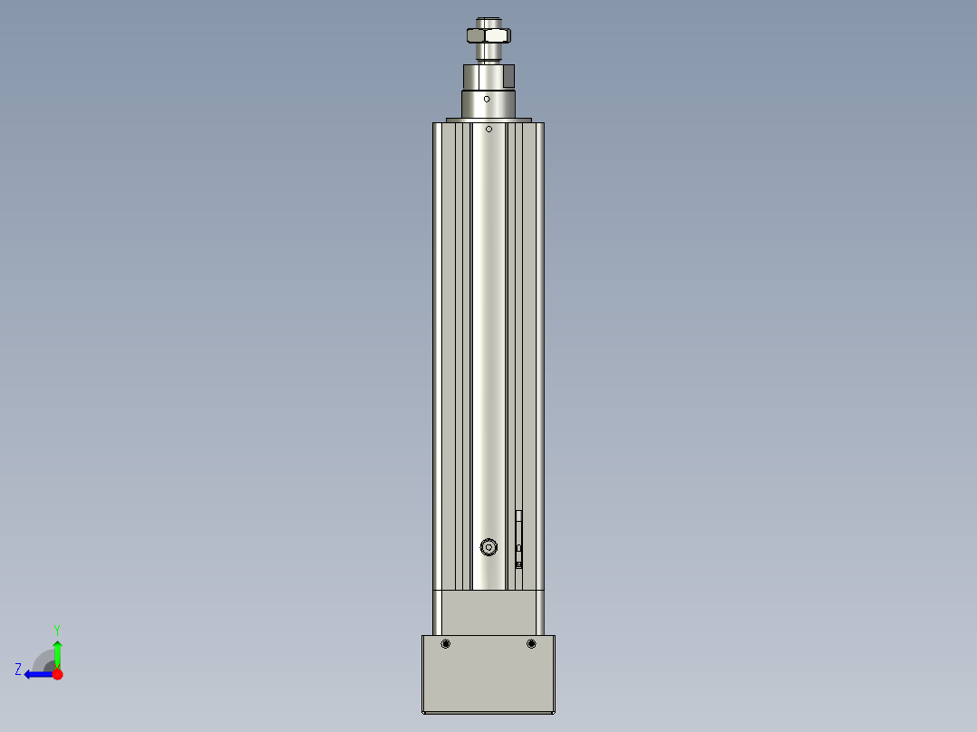 12VZ电动缸-VZ5-S100-BD右视图