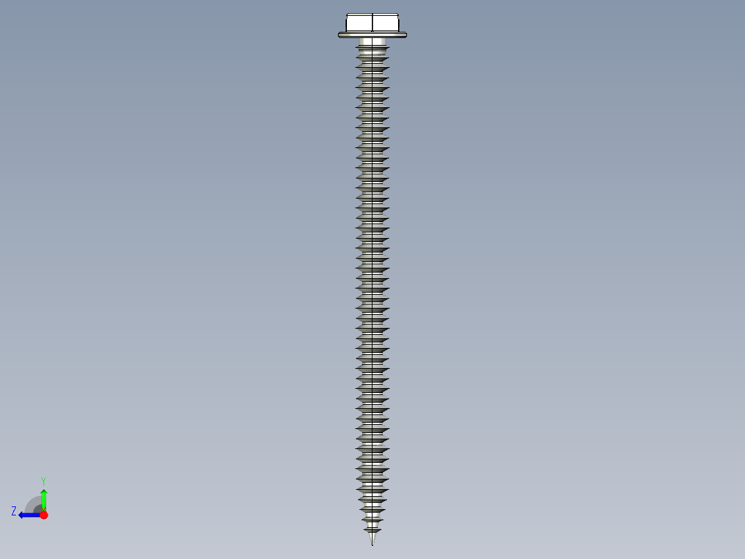 紧固件-STEP Hex Head Screw-03右视图