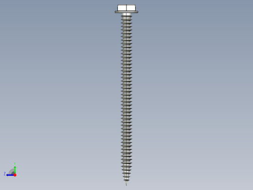 紧固件-STEP Hex Head Screw-03右视缩略图