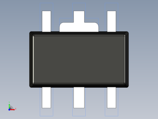 分立半导体元件封装-SOT89-5L前视缩略图