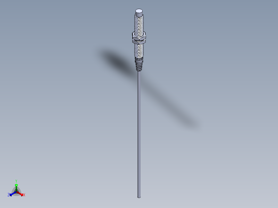 接近开关F3C-08KN02-N 电感式非屏蔽，检测距离2mm正等轴测图