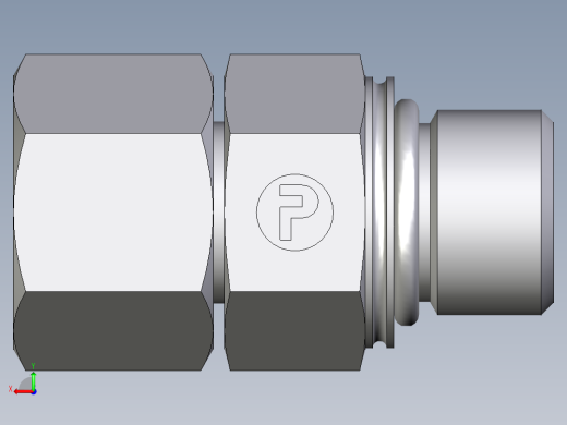 卡套式工业通用硬管接头EO_Swivel_connector_EGEO12SMCF后视缩略图