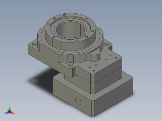 中空旋转平台KFN60-10模型(8-26 38.1-2 4-4.5-47.14-47.14)