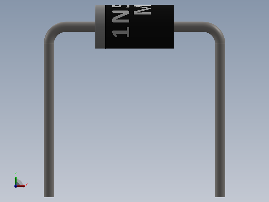 电容器 二极管 电阻器-Rectifier Diode 1N5404主视图