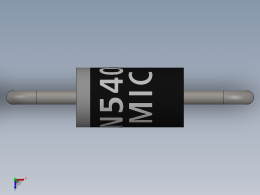 电容器 二极管 电阻器-Rectifier Diode 1N5404俯视缩略图