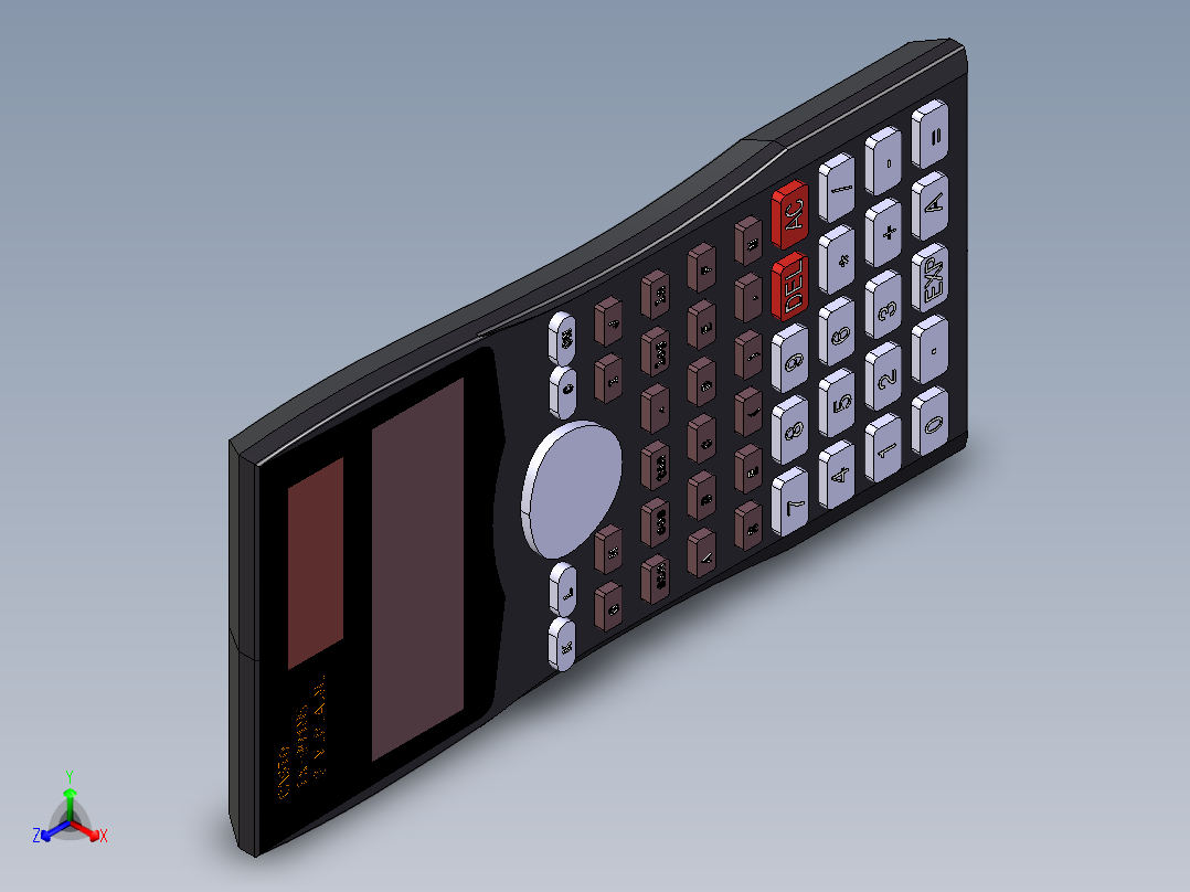 卡西欧计算器11正等轴测图