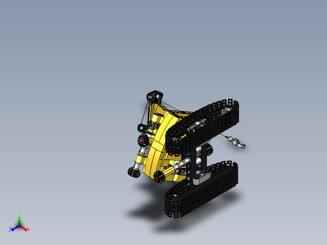乐高9391起吊机玩具正等轴测图