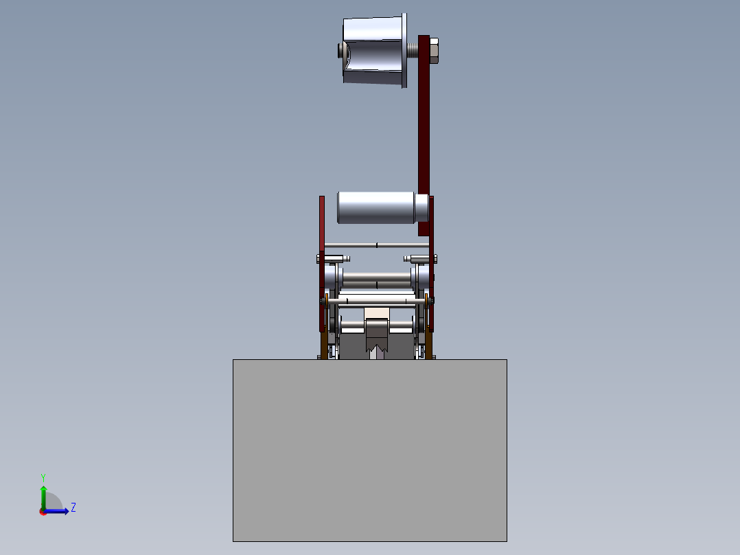 新型万能封箱机Creo4.0.zip左视图