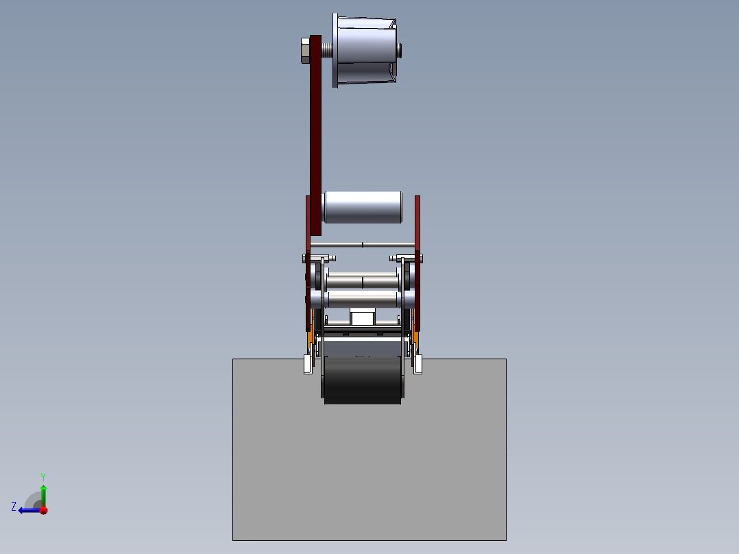 新型万能封箱机Creo4.0.zip右视图