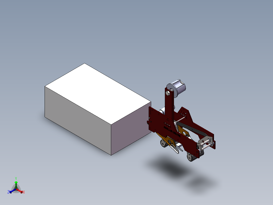 新型万能封箱机Creo4.0.zip正等轴测图