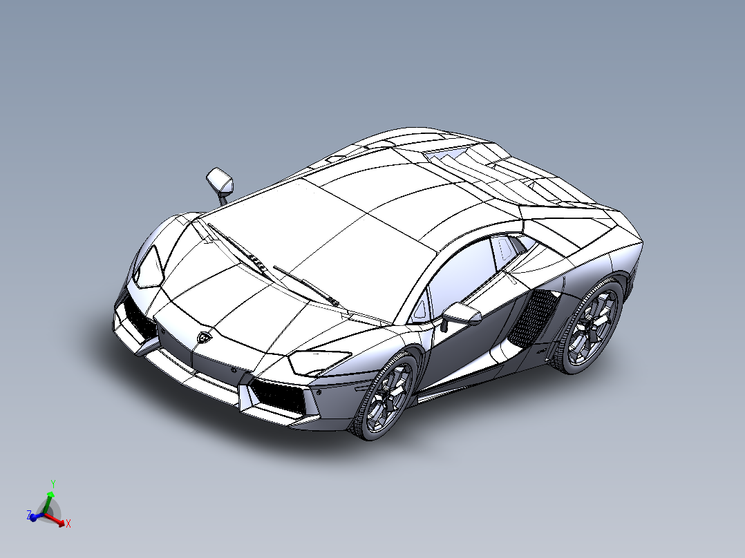 兰博基尼主视图