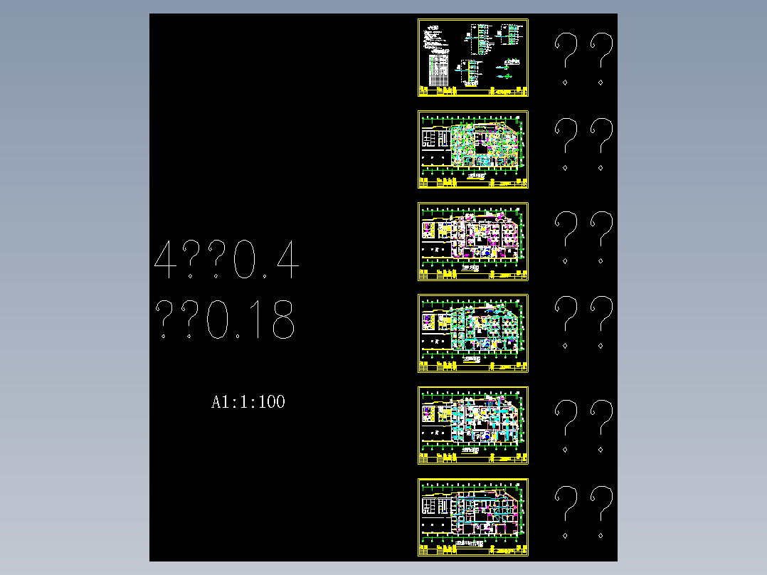 现代中式KTV电气照明设计图