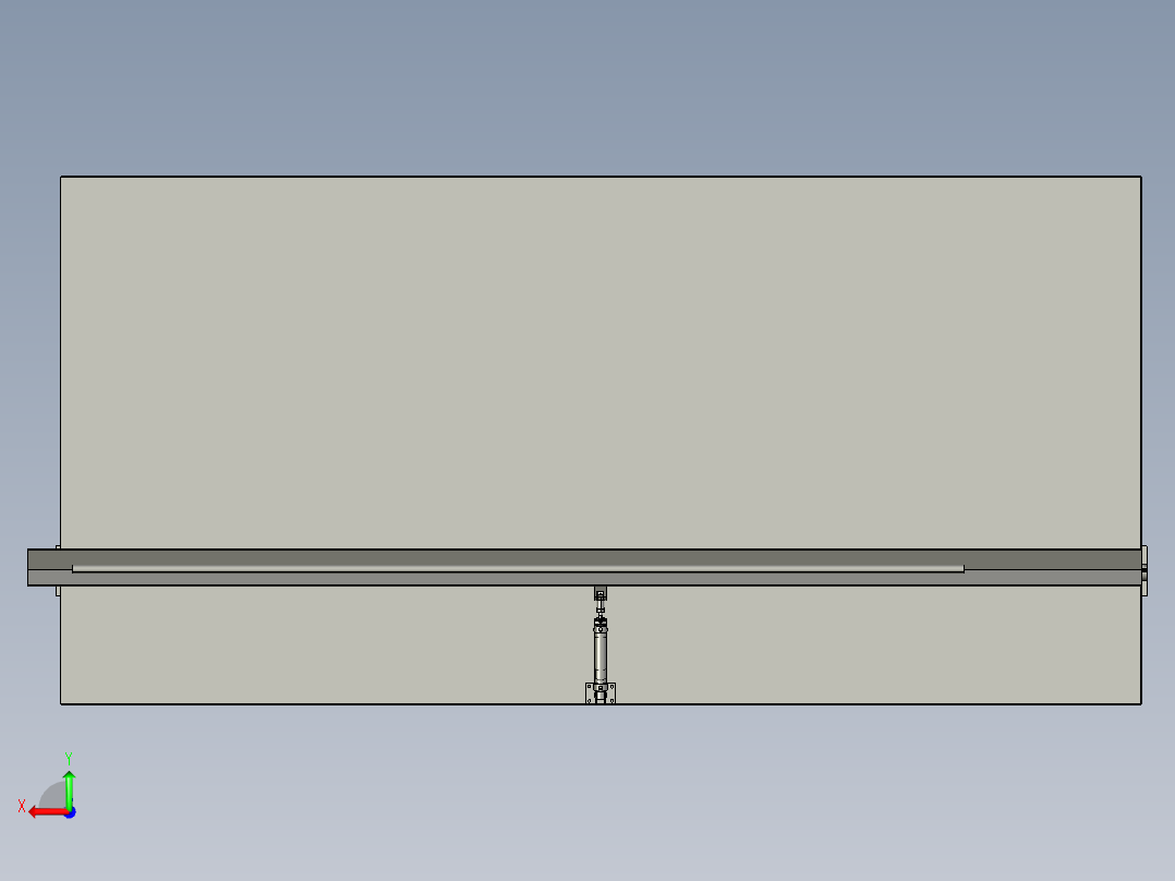 自动下料架后视图