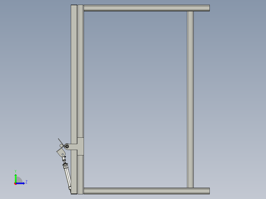 自动下料架左视图