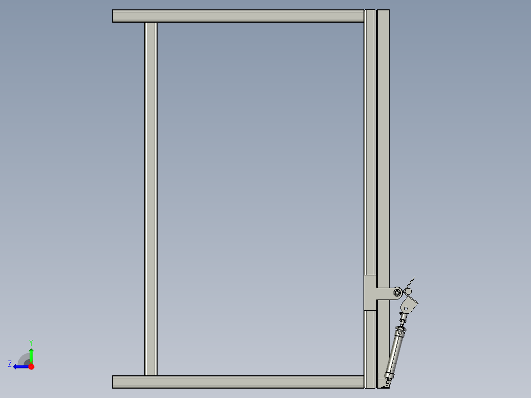 自动下料架右视图