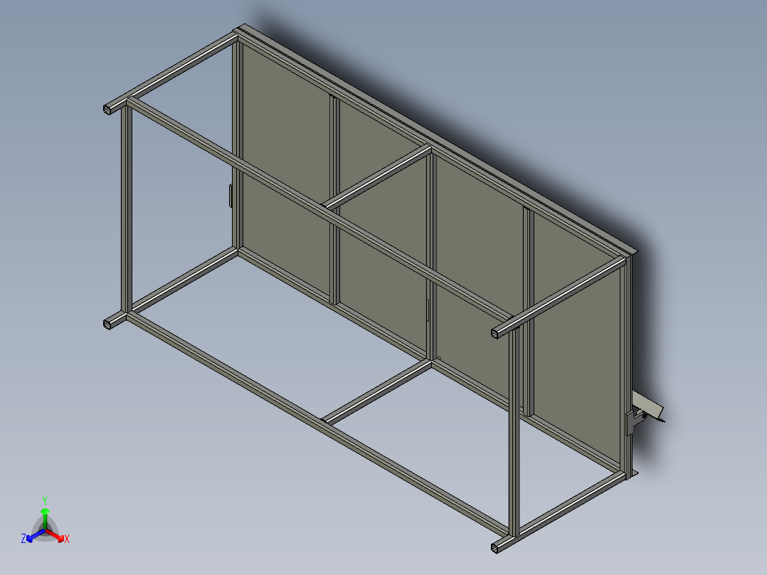 自动下料架正等轴测图