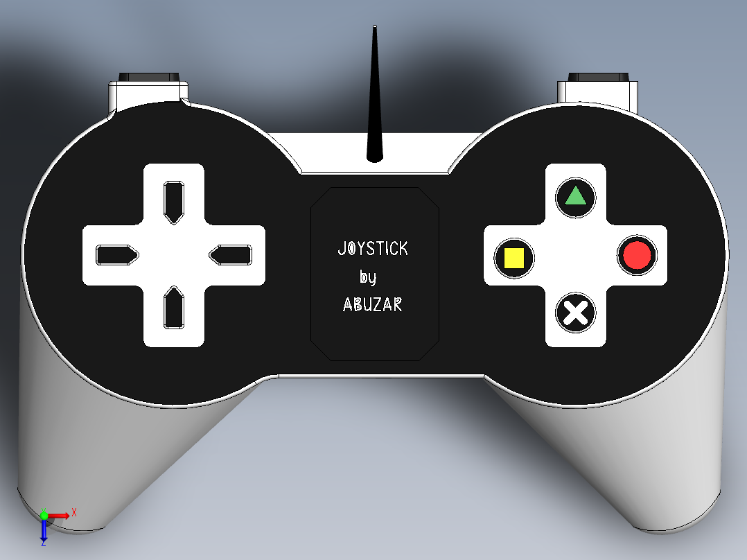 游戏手柄 (2)俯视图