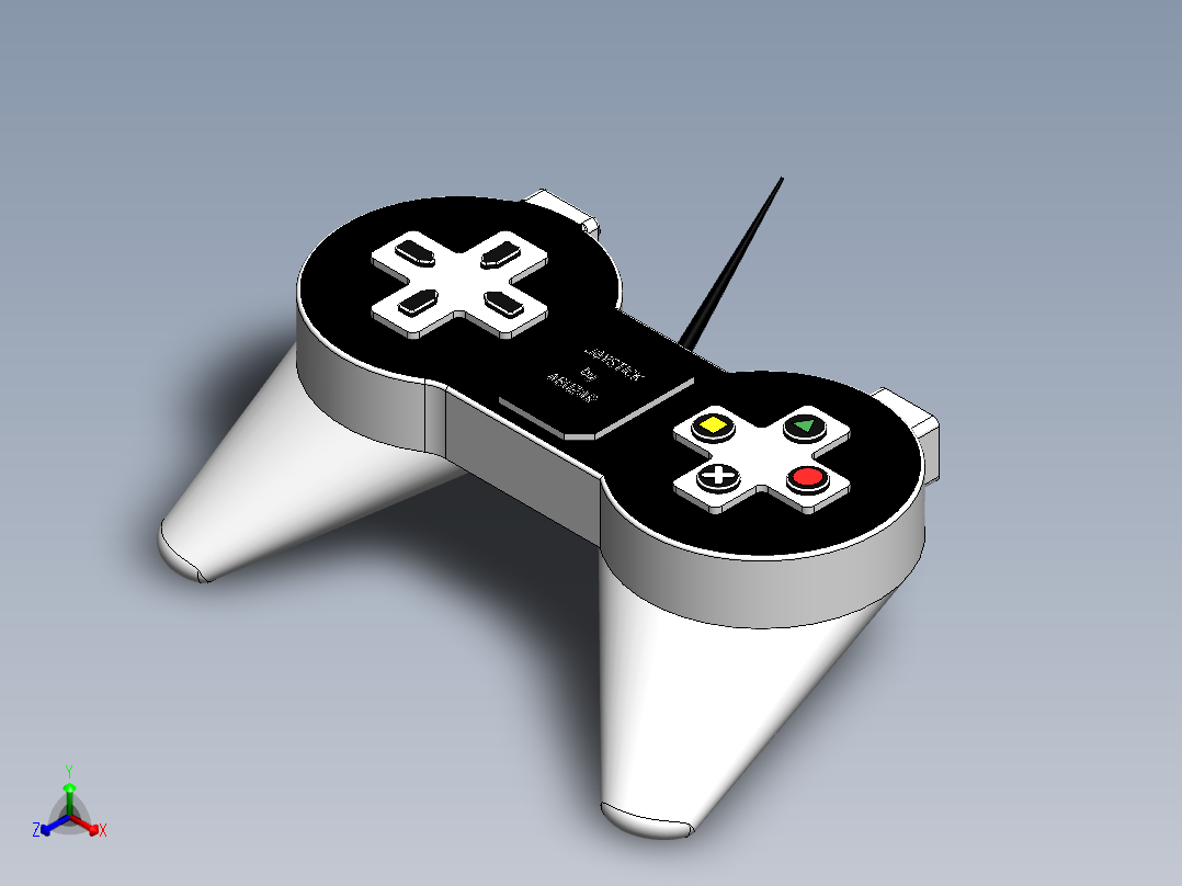 游戏手柄 (2)正等轴测图